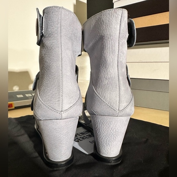 🔥 FIRE SALE CLOSET CLOSING🔥 Rare Opening Ceremony Suede Wedge Sandal Iris Blue - Picture 5 of 11